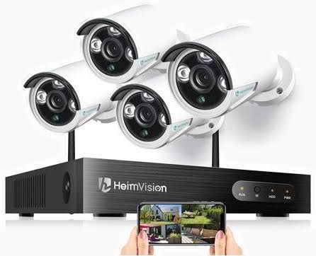 HeimVision HM241 Wireless Security Camera System, 8CH 1080p NVR System 4pcs 960P 1.3MP WiFi IP Security Surveillance Cameras
