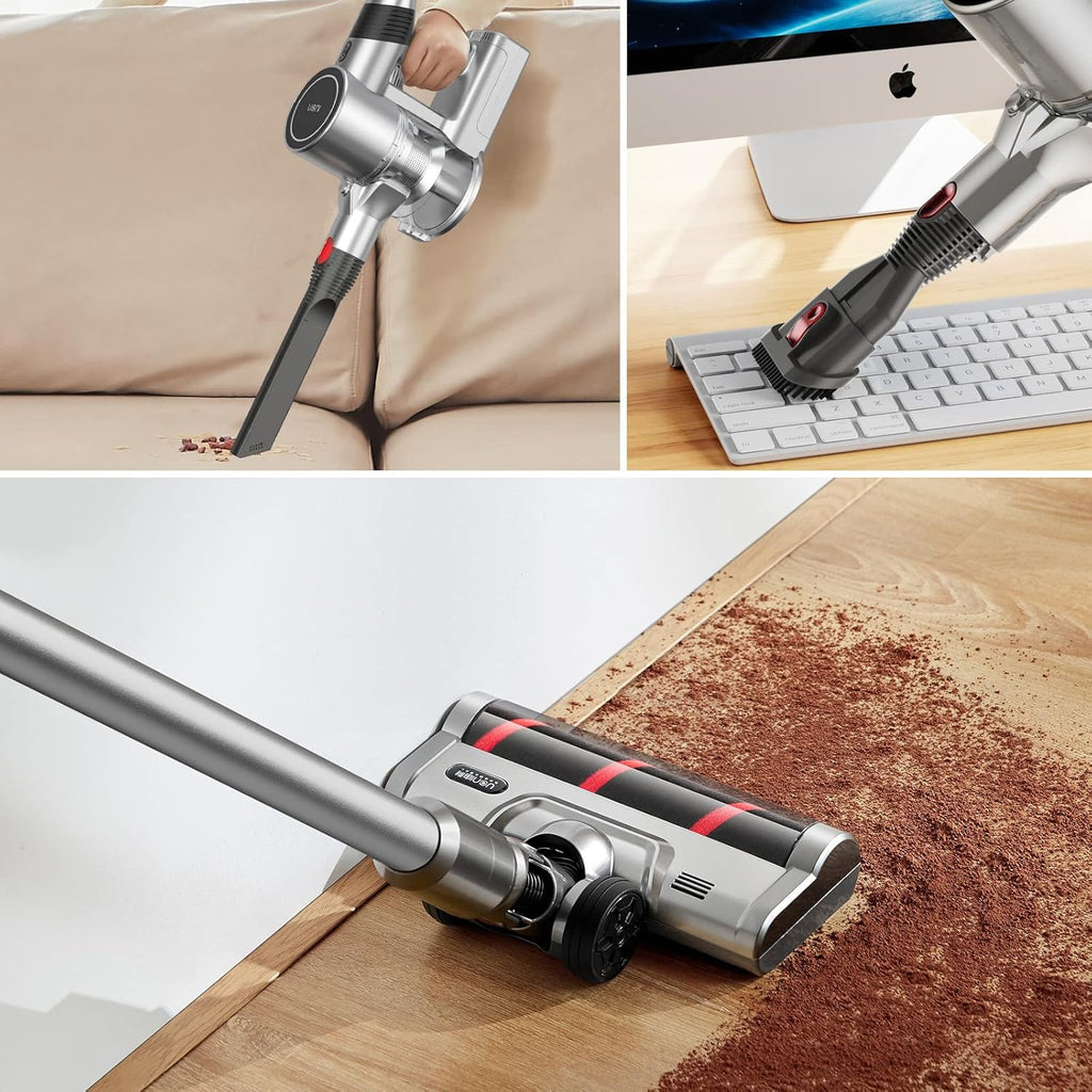 Cordless Vacuum Cleaner 28KPA Suction 3 in 1 Lightweight Stick with LED Headlights C60777