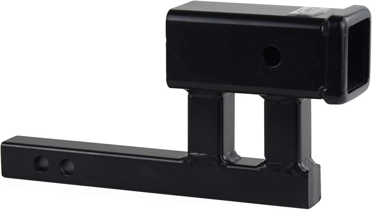 Trailer Hitch Extender Adapter, 2" Receiver, 4-1/4" Rise/Drop, 8-5/8" Extension, Pack of 2 O461300