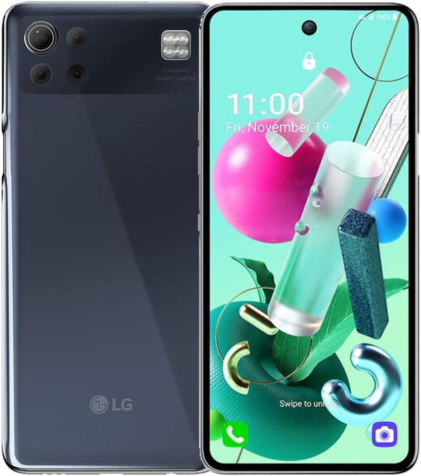 LG K92 5G (128GB, 6GB) 6.7" FHD+, Snapdragon 690, 64MP Quad Camera, US 5G / Global 4G LTE AT&T Unlocked (Cricket, Global/NOT for T-Mobile) LM-K920AM (64GB SD Bundle, Titan Gray)