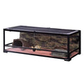 REPTIZOO Reptile Glass Terrarium with Double Hinge Door 36 inch x 18 inch x 12.6 inch(35 Gallon)