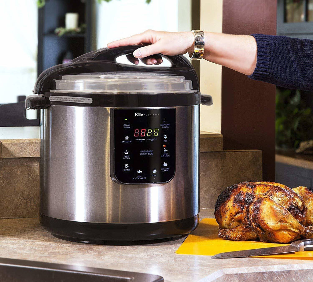 10 Quart Electric Pressure Cooker, Black H638
