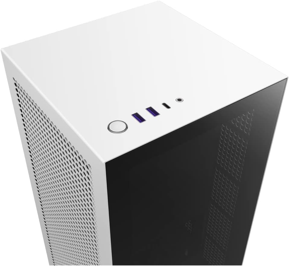 Compact ATX Mid-Tower PC Gaming Case with Tempered Glass Side Panel K342