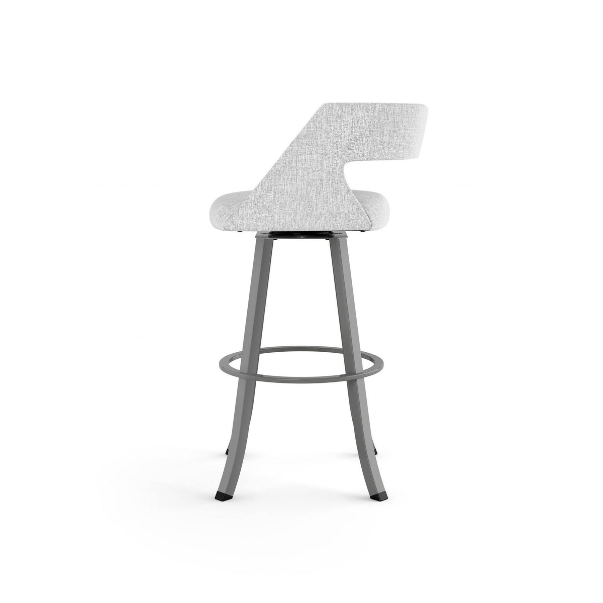 Swivel Counter Stool Soft Gray White E35729