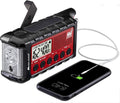 Midland - ER310, Emergency Crank Weather AM/FM Radio - Multiple Power Sources, SOS Emergency Flashlight, Ultrasonic Dog Whistle, & NOAA Weather Scan + Alert (Red/Black) Pack of 2