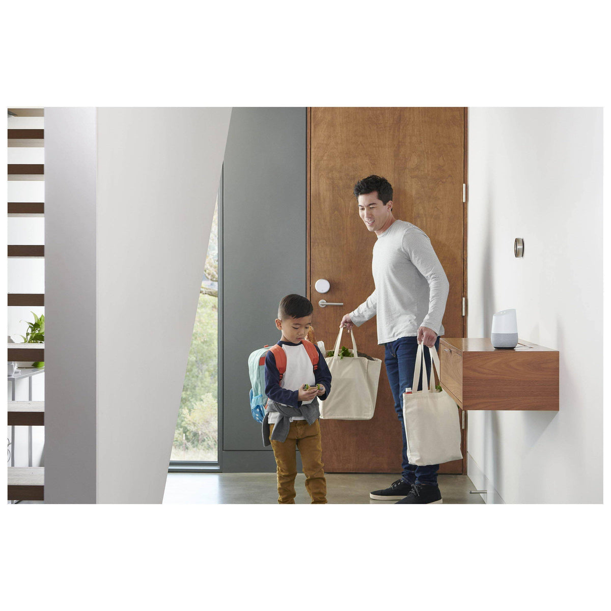 Smart Lock Pro Plus Connect Door Lock, Silver T318