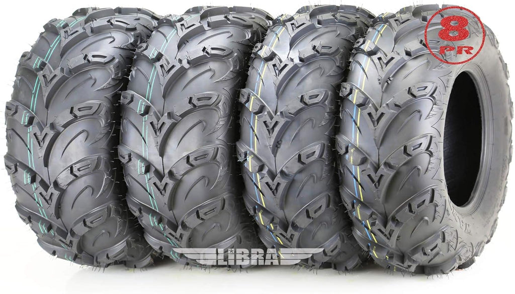 Set 4 ATV UTV Tires 25x8-12 E164511