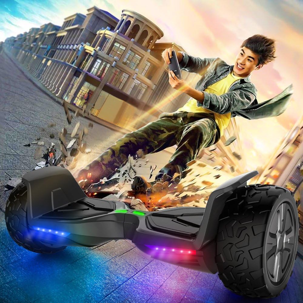 All Terrain Off-Road Hoverboard with Bluetooth Speaker and LED Lights A6952