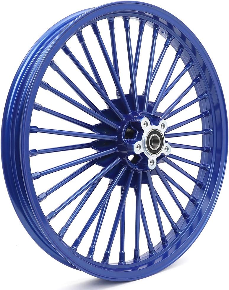 21 x 2.15 18 x 3.5 Fat Spoke Front Rear Wheel Rim Set for Harley Dyna Q239167