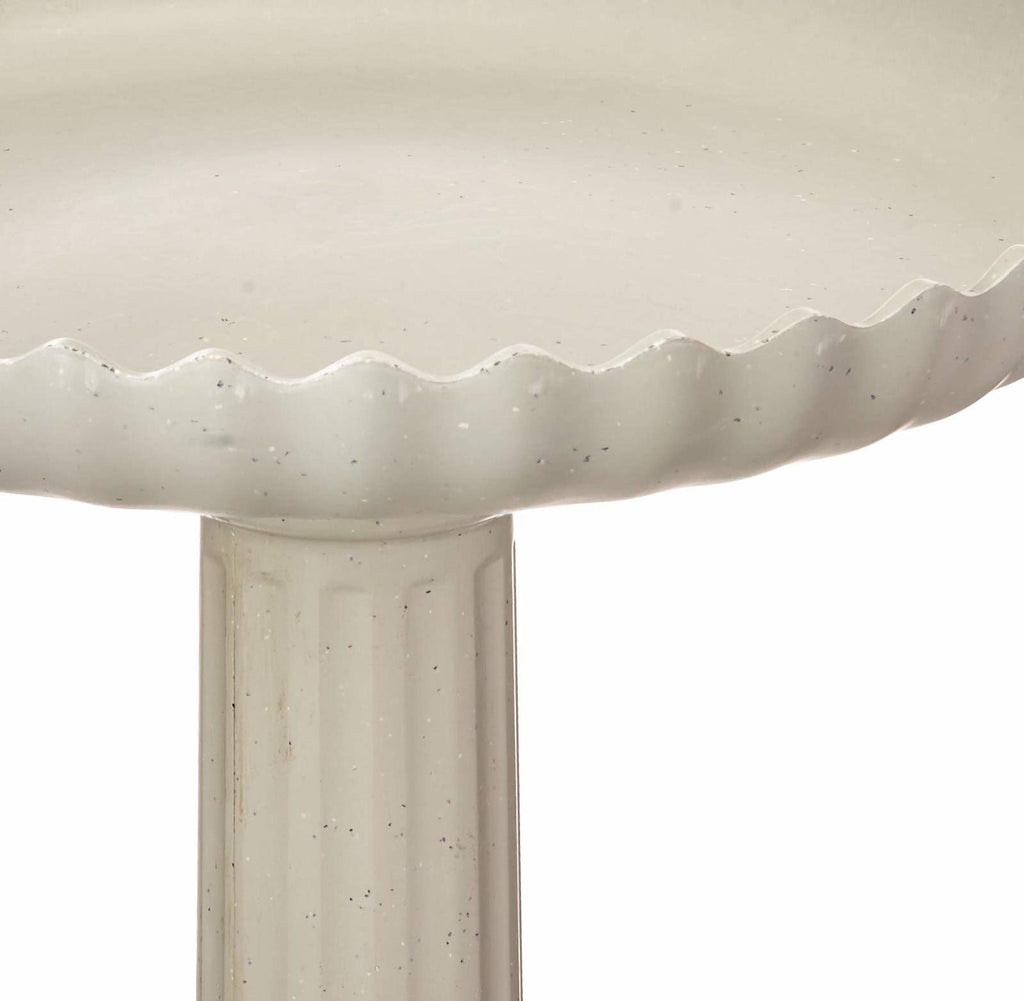 Scalloped Birdbath and Pedestal Combo F4767