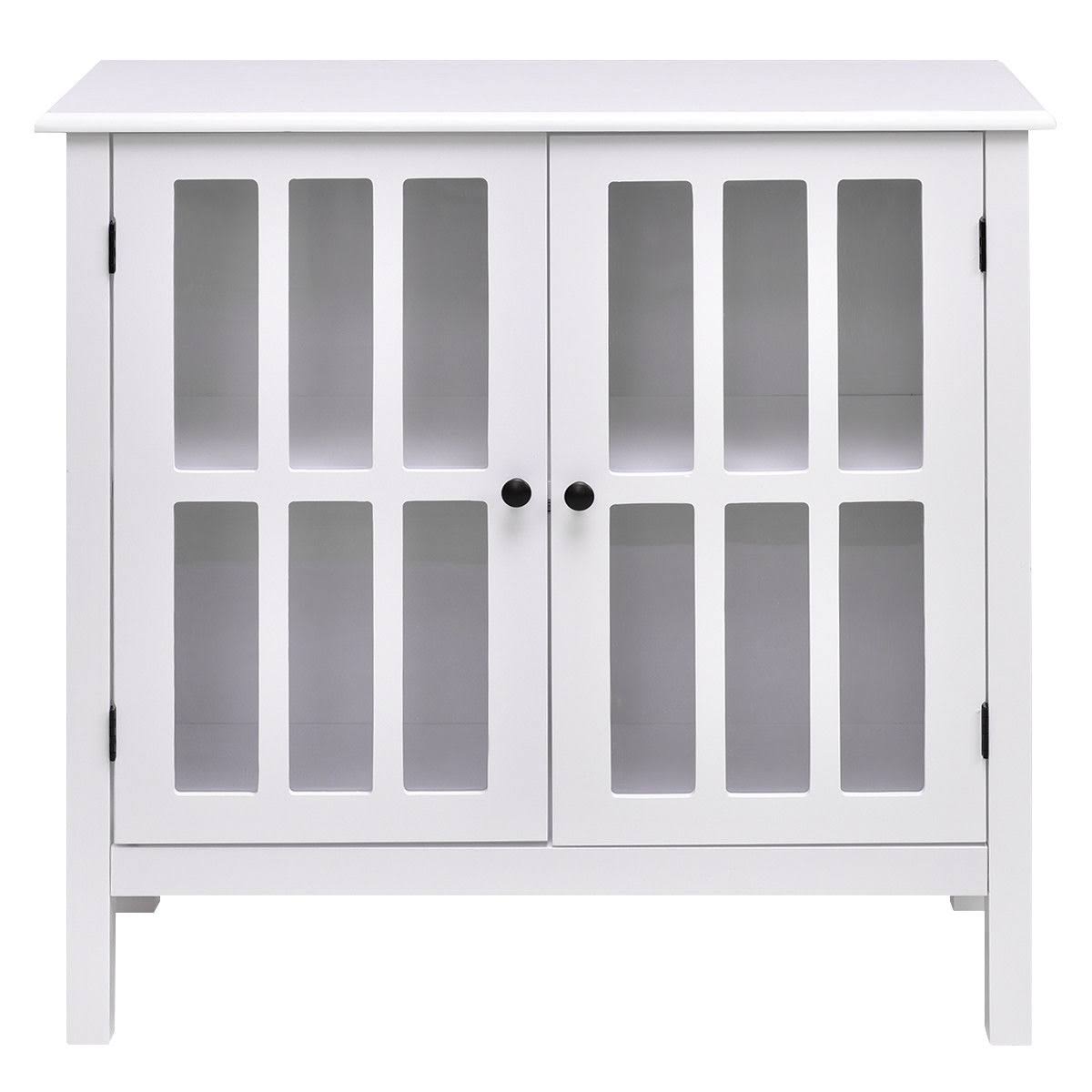 Glass Door Sideboard Console Storage Cabinet Z889
