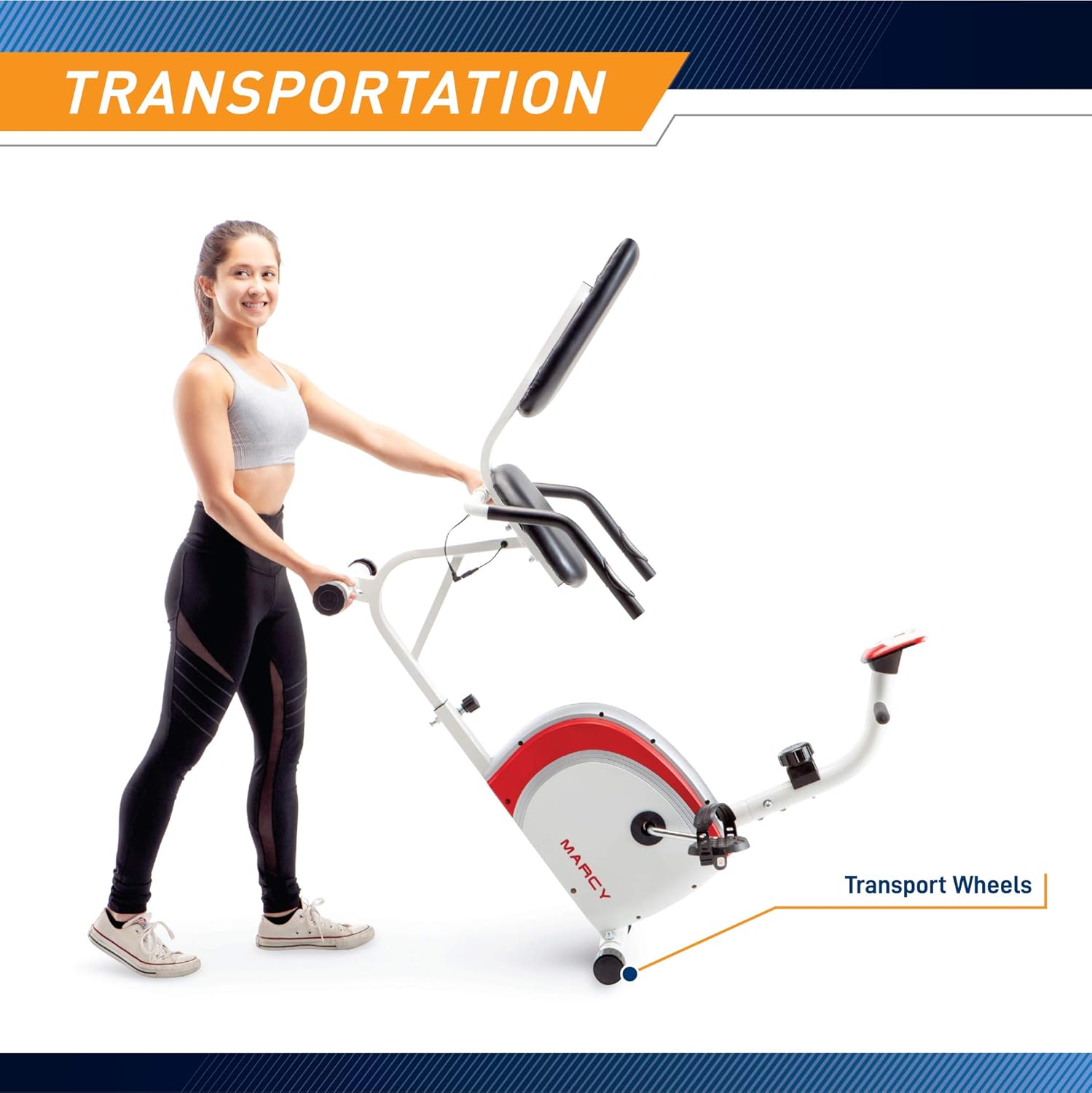 Recumbent Exercise Bike with Magnetic Resistance C966
