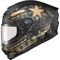 Scorpion EXO-R420 Full Face Helmet Lone Star Black/Gold 2x