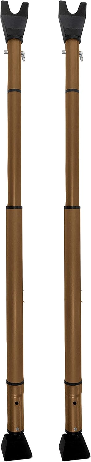 Door Security Bar, Adjustable Length, 28-45 Inches, Pack of 2 U2328