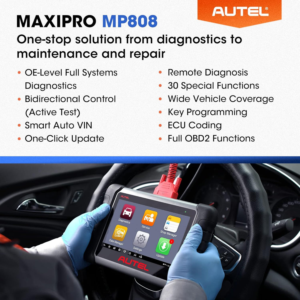 OBD2 Diagnostic Scanner with Bi-directional Control and Key Programming V521729