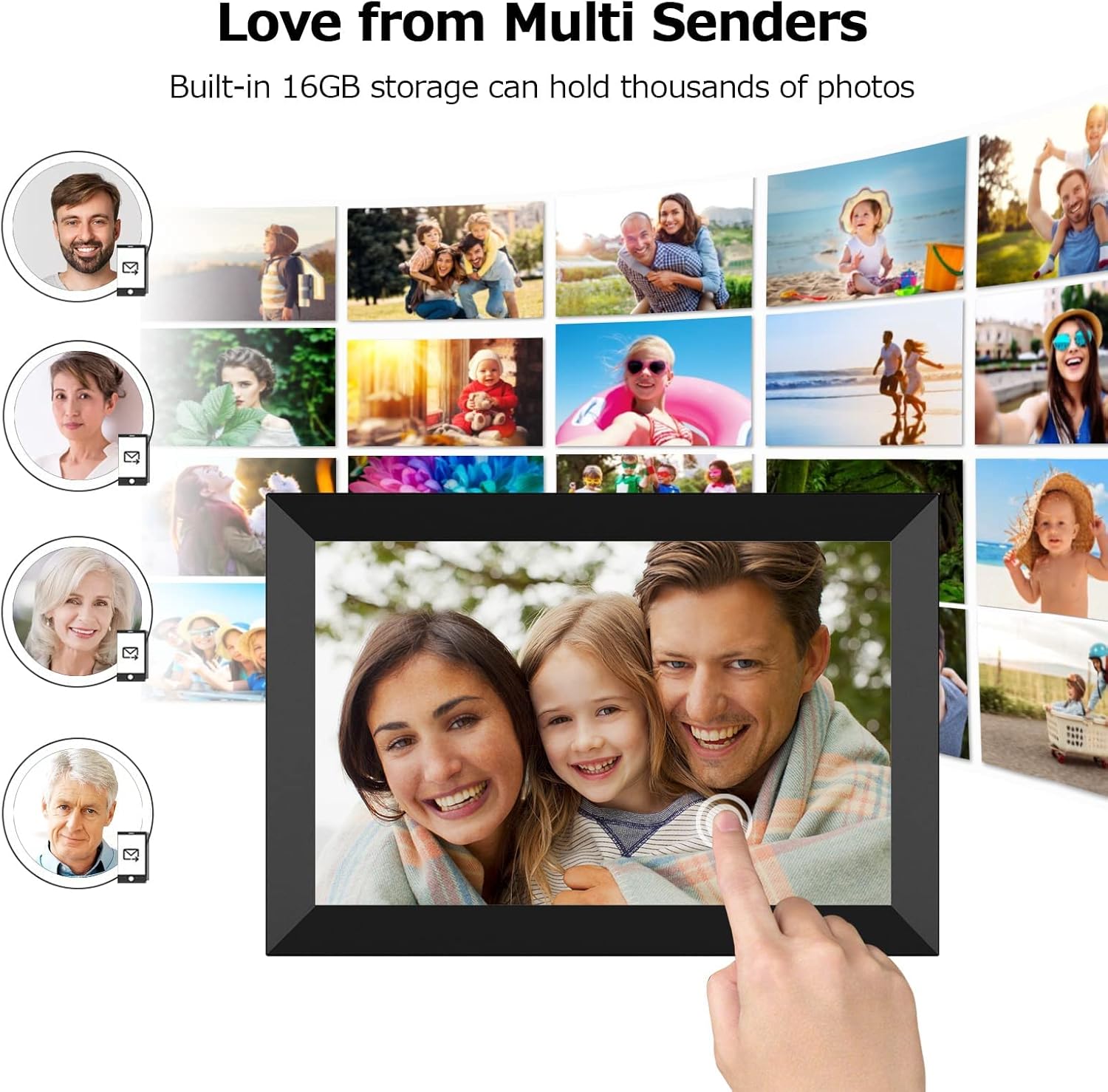 10.1 inch WiFi Digital Photo Frame with Touch Screen K55205