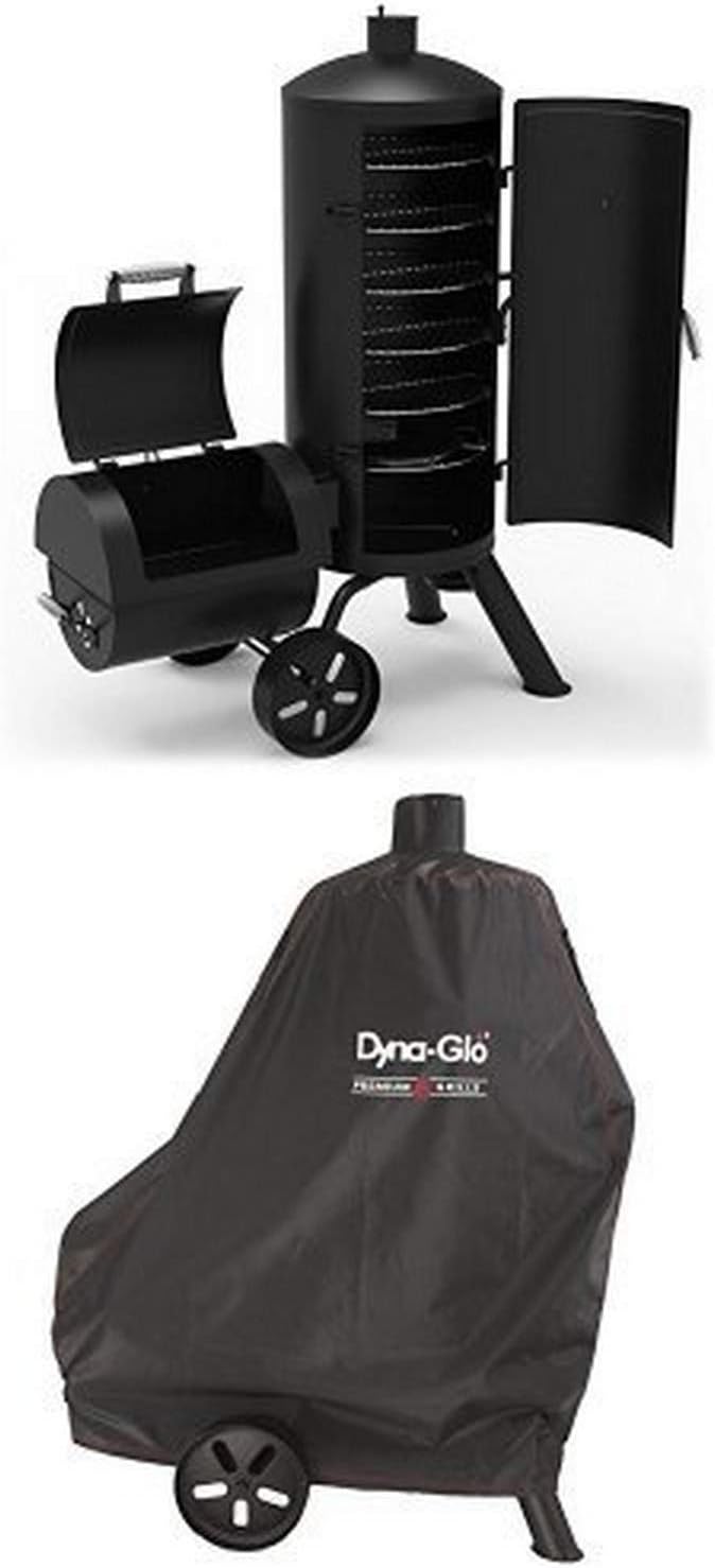 Heavy-Duty Vertical Offset Charcoal Smoker & Grill Y677569