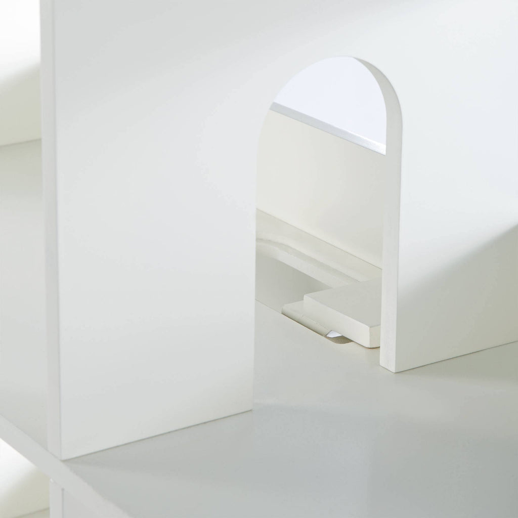 Kids Dollhouse Bookcase White N31608