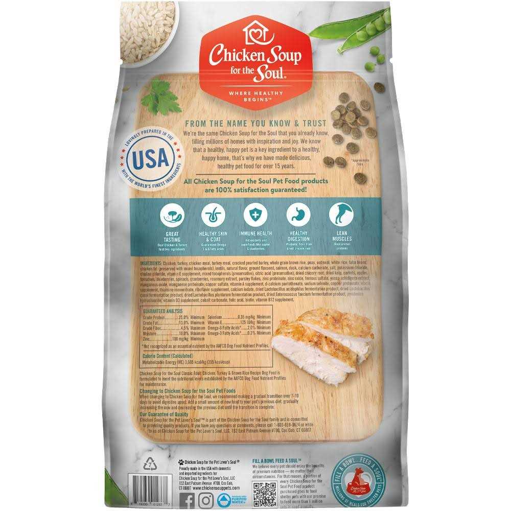 Chicken Turkey Brown Rice Dry Dog Food Y5343