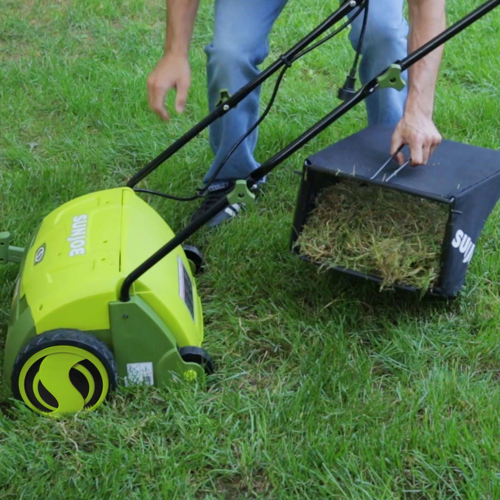 Electric Lawn Dethatcher with Collection Bag U92715