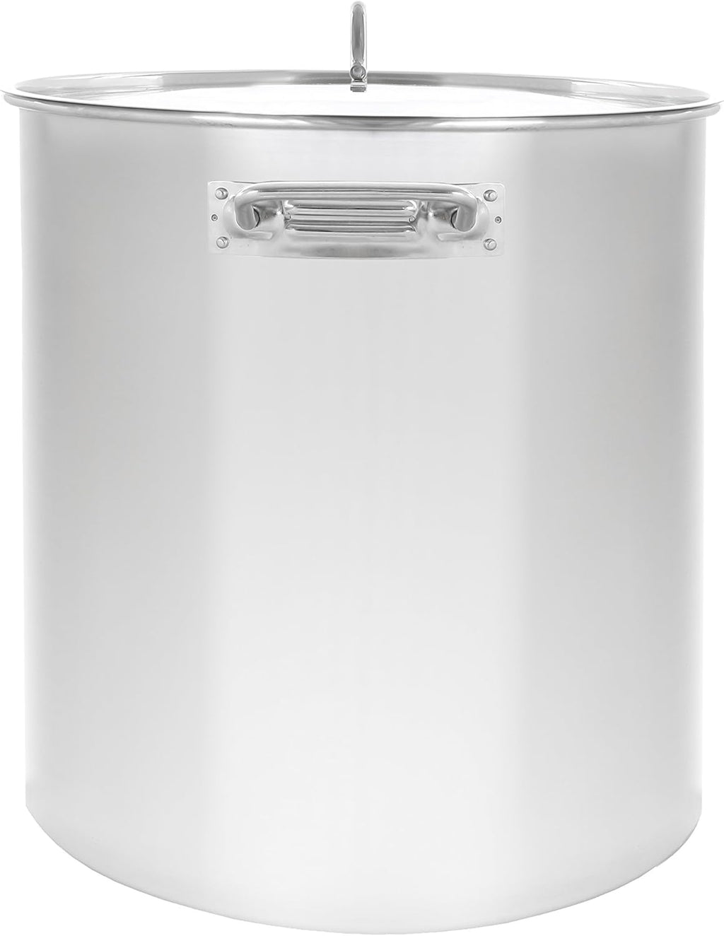 Polished Stainless Steel Stock Pot Brewing Kettle with Flat Lid (50 QT) N23993