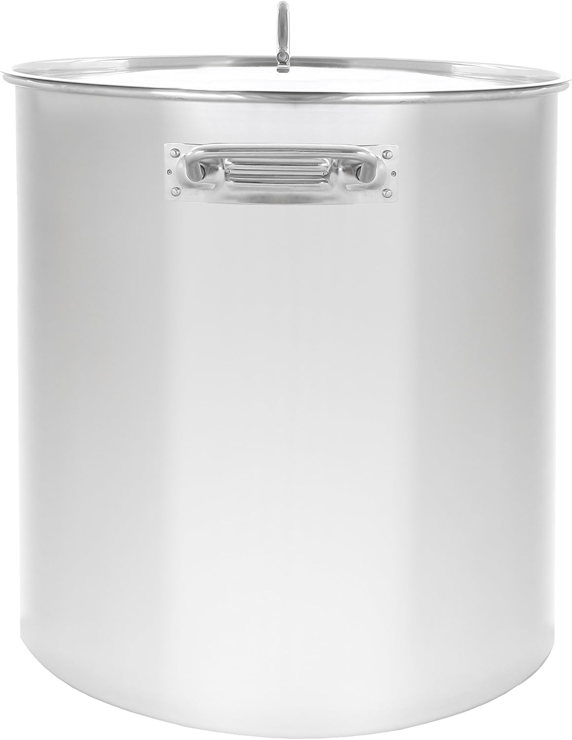 Polished Stainless Steel Stock Pot Brewing Kettle with Flat Lid (50 QT) N23993