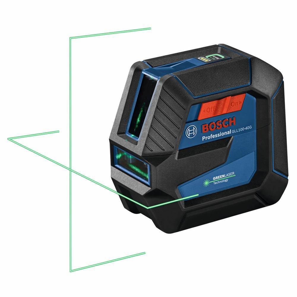 Bosch Reconditioned 100 ft. Green Self-Leveling Cross-Line Laser Level