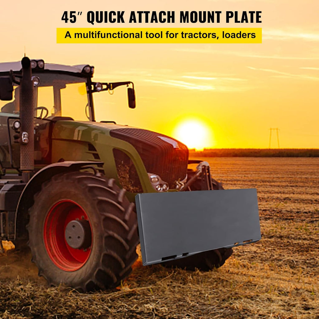 Skid Steer Mount Plate Steel Quick Attachment Loader Plate with 3 Welding Rods K34579