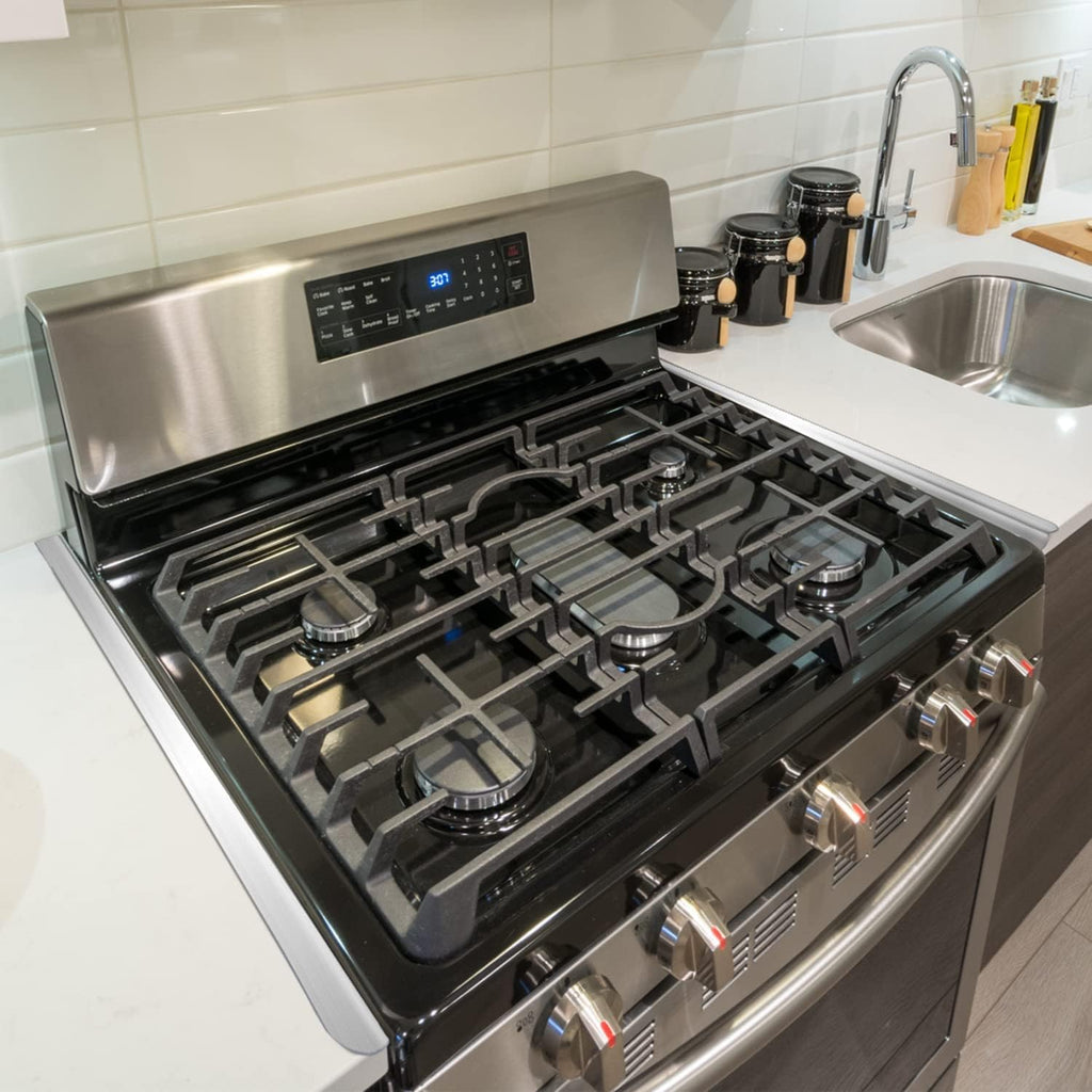 Stainless Steel Stove Gap Cover, Heat Resistant, Easy to Clean, 2 Pack D470