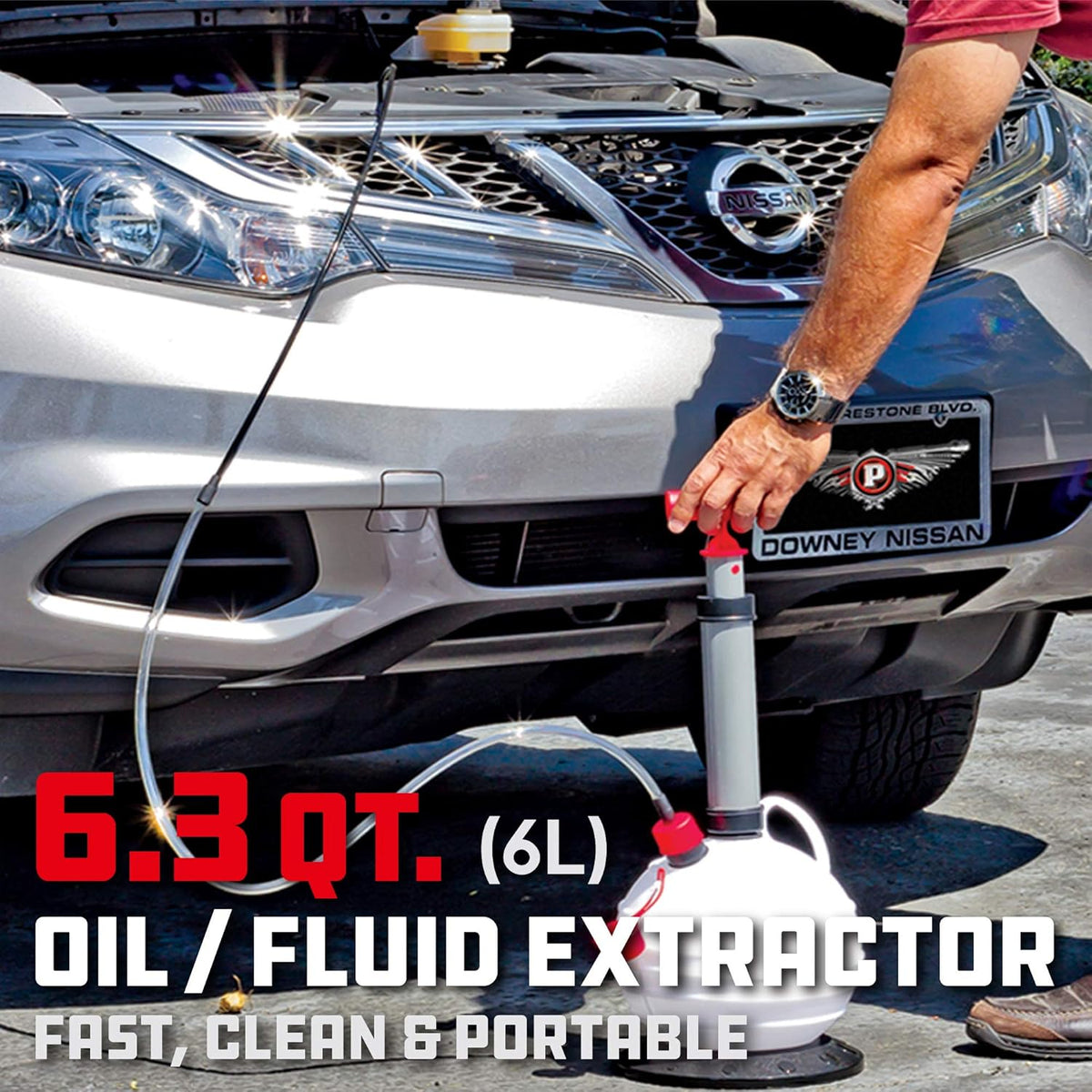 Oil Fluid Extractor 6.3 Quart Capacity Pack of 2 C857