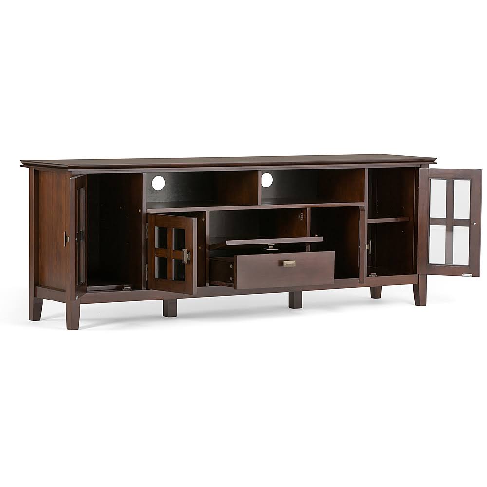 Solid Wood TV Media Stand, Russet Brown K945