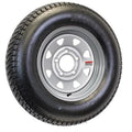 Mounted Radial Trailer Tire on Rim St205/75r15 Load C 5 Lug Silver Spoke