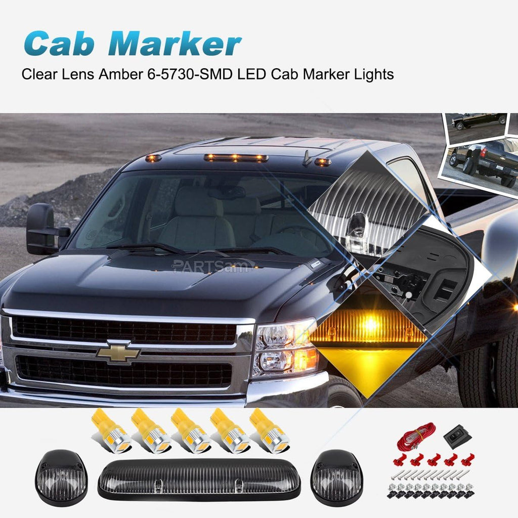 Cab Marker Lights with T10 LED Bulbs for Truck 2002-2007 Z676