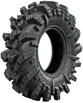 SuperATV Intimidator UTV / ATV Mud Tire for RZR, X3, General, Maverick, Ranger, Rock & All Terrain UTV Mud Tire | 34x10.5-15 | 2" Tread Depth | 6 Ply Ratings