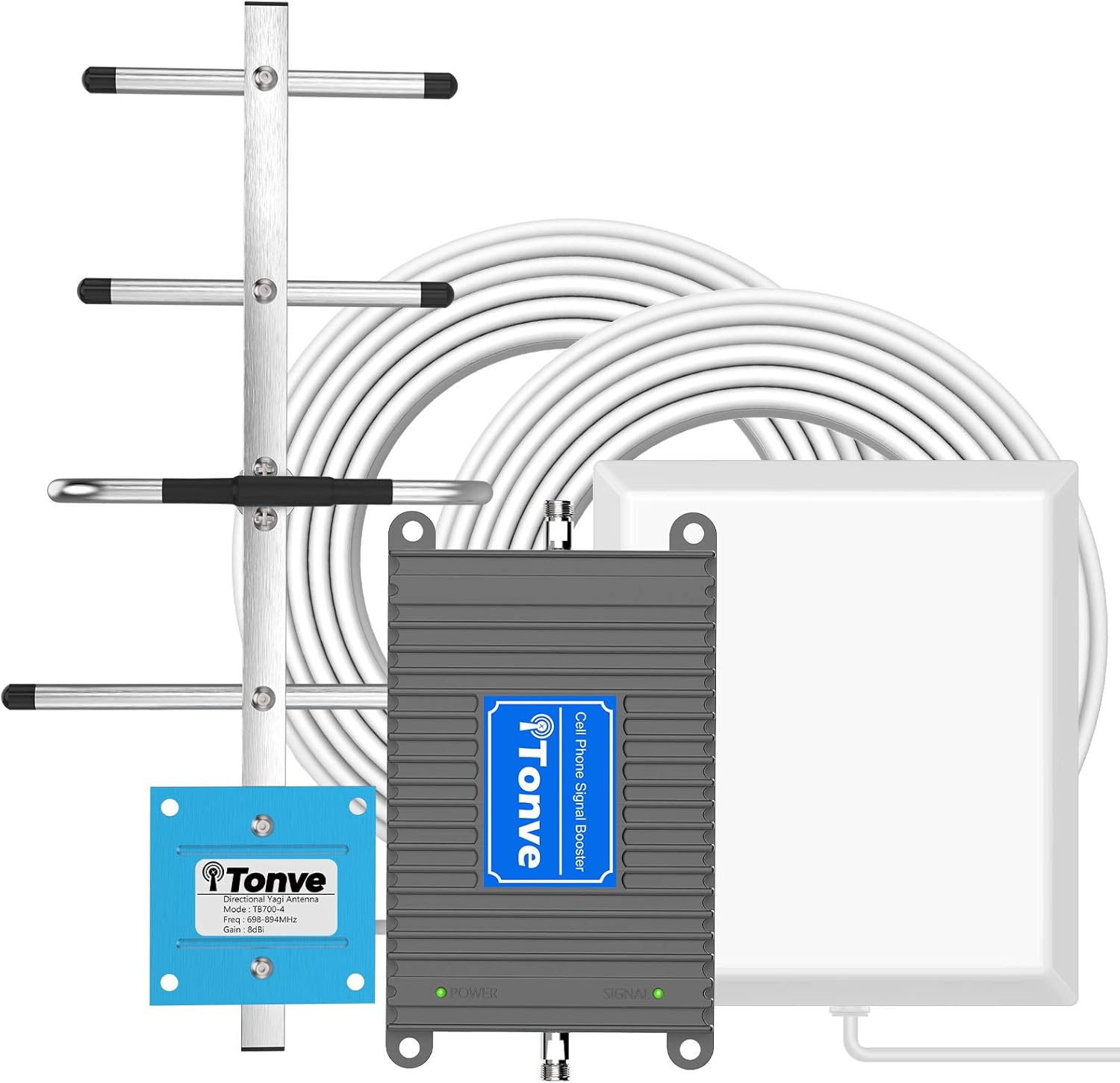 Cell Phone Signal Booster 5G 4G LTE with Panel and Yagi Antenna Kit for Home V58017