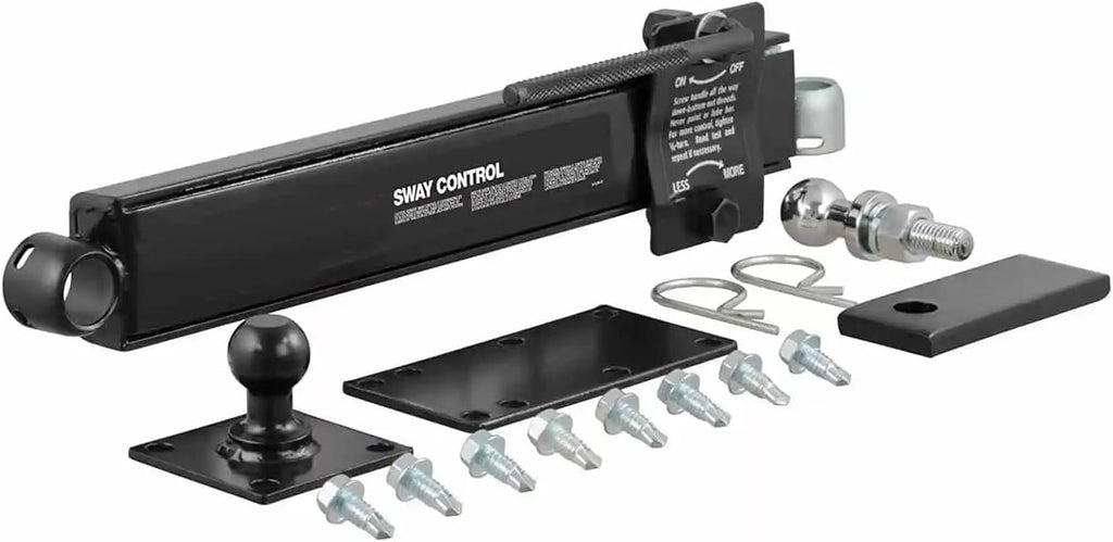 Adjustable Hitch Combo Ball & Sway Control Towing Kit, Fits 3" Hitch D167