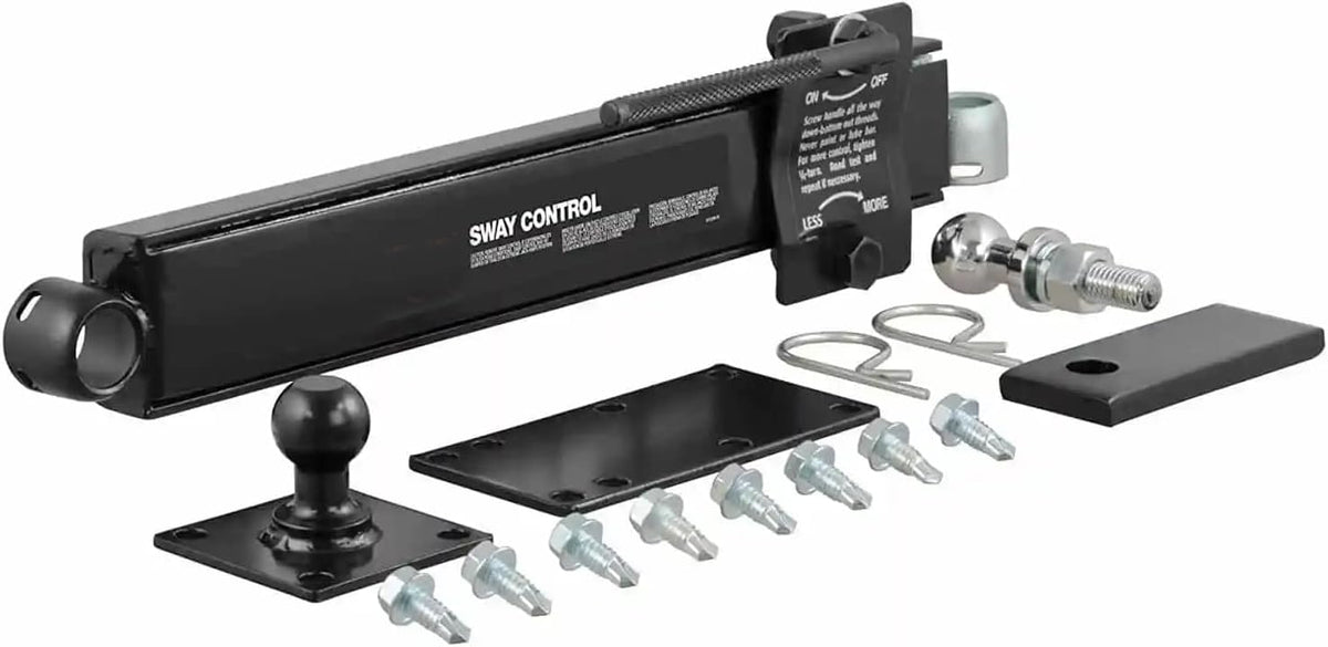 Adjustable Hitch Combo Ball & Sway Control Towing Kit, Fits 3" Hitch D167