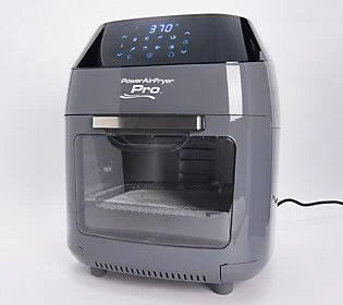 PowerXL 8-qt Air Fryer Oven Pro w/ ACCS. u0026 Recipe Booklet ,Slate