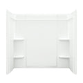 Sterling 71374106-0 Ensemble Vikrell 31.25-in x 60-in x 55-in Bathtub Wall Surround, White