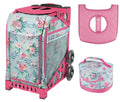Zuca Sport Bag - Blooms with Gift Lunchbox and Seat Cover (Pink Frame)