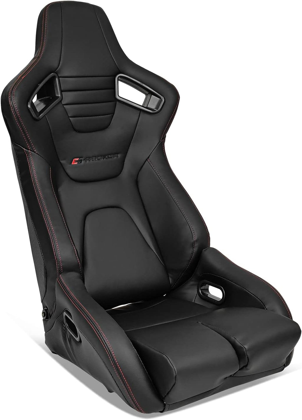 Bucket Racing Seat with Dual Slider, Blue PU Leather Z860821