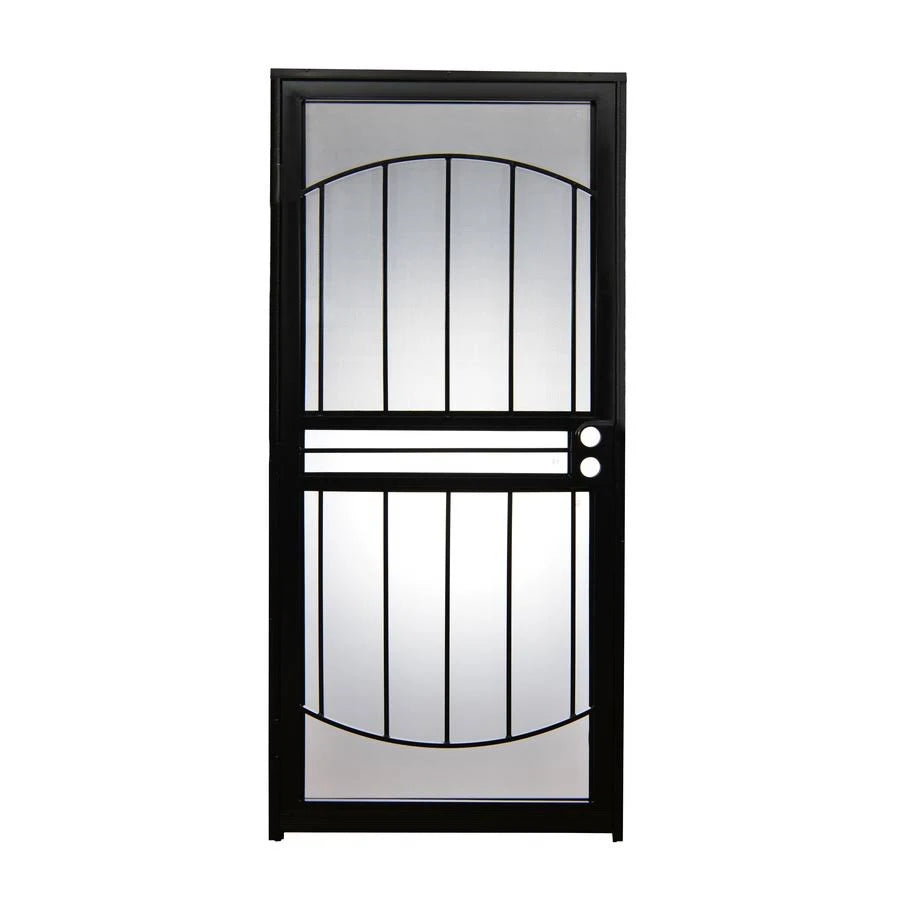 Gatehouse Geneva 36-in x 80-in Black Mid-View Universal Reversible Steel Storm Door Rubber | LF686-36-BLK