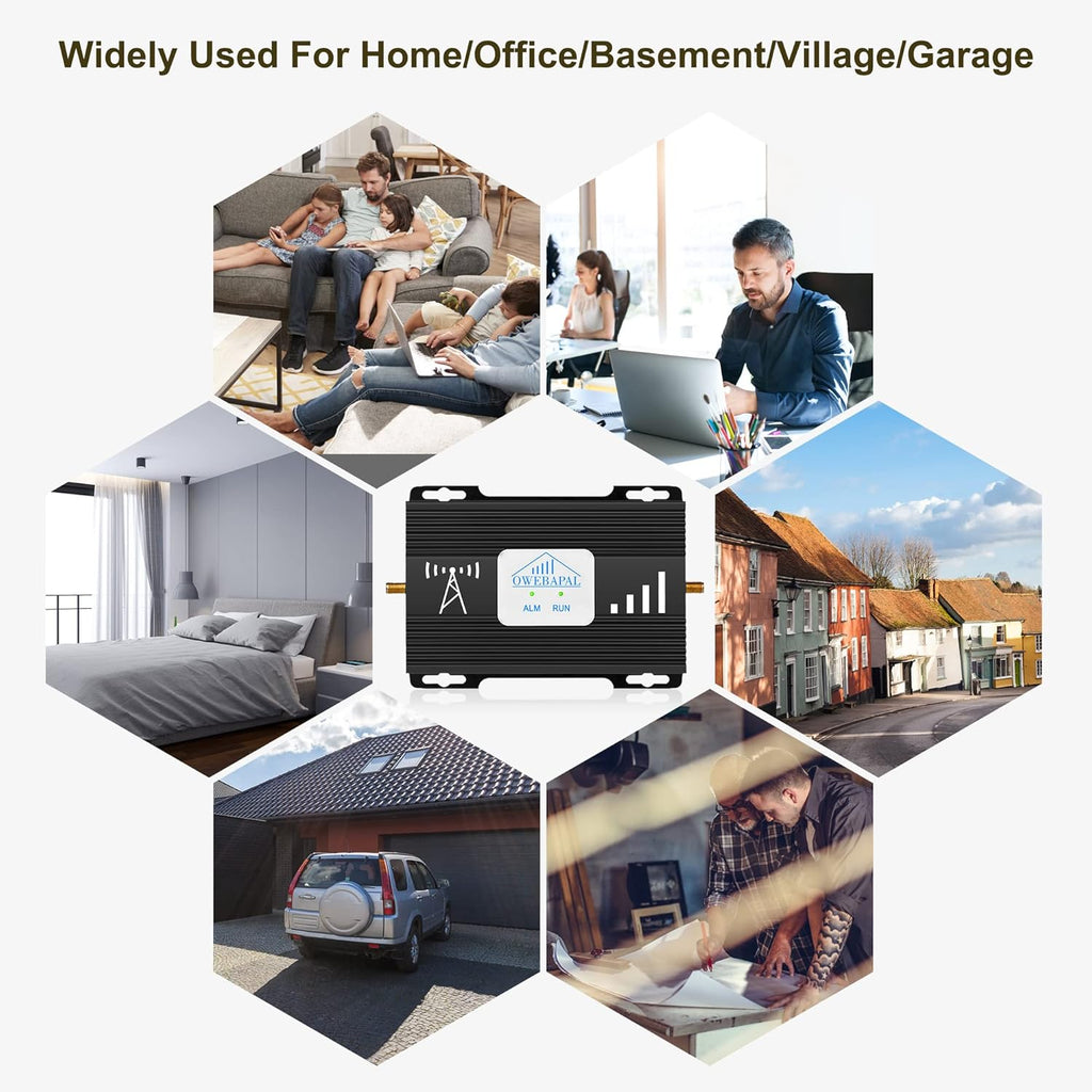 Cell Phone Signal Booster 5G 4G LTE for Home 4,000 sq ft W8124
