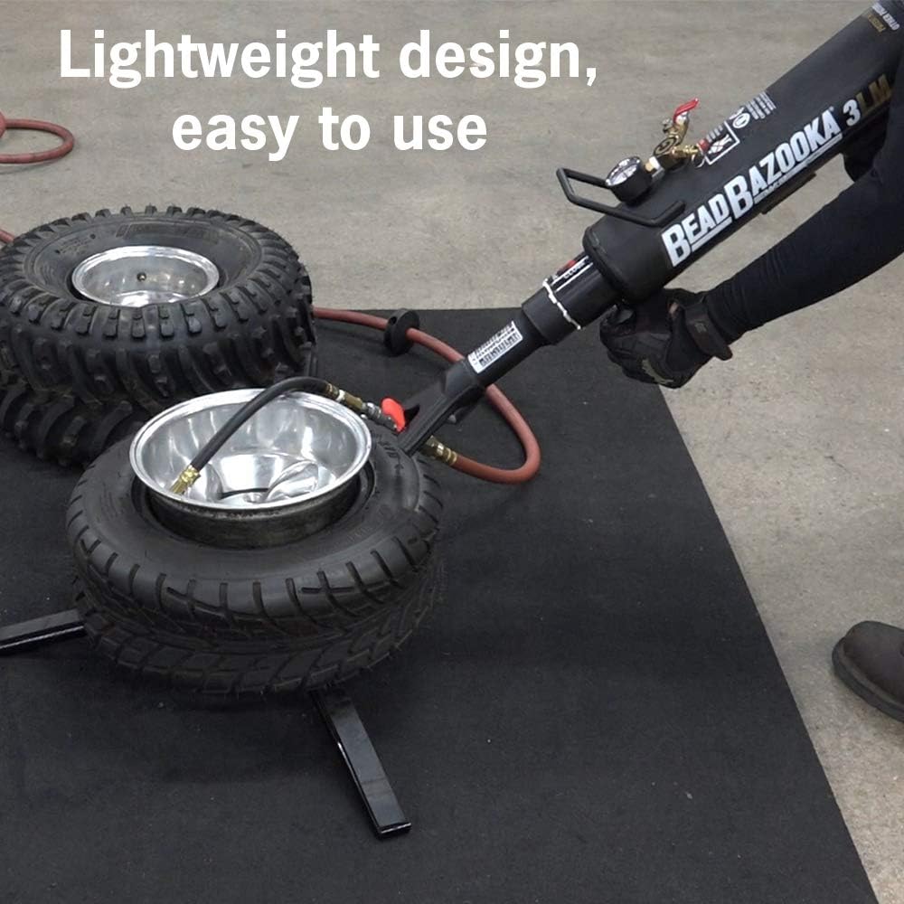Bead Seater Blaster Tool with Lever Release, Tire Inflator for Passenger Vehicles and ATVs, 3 Liter Y303857