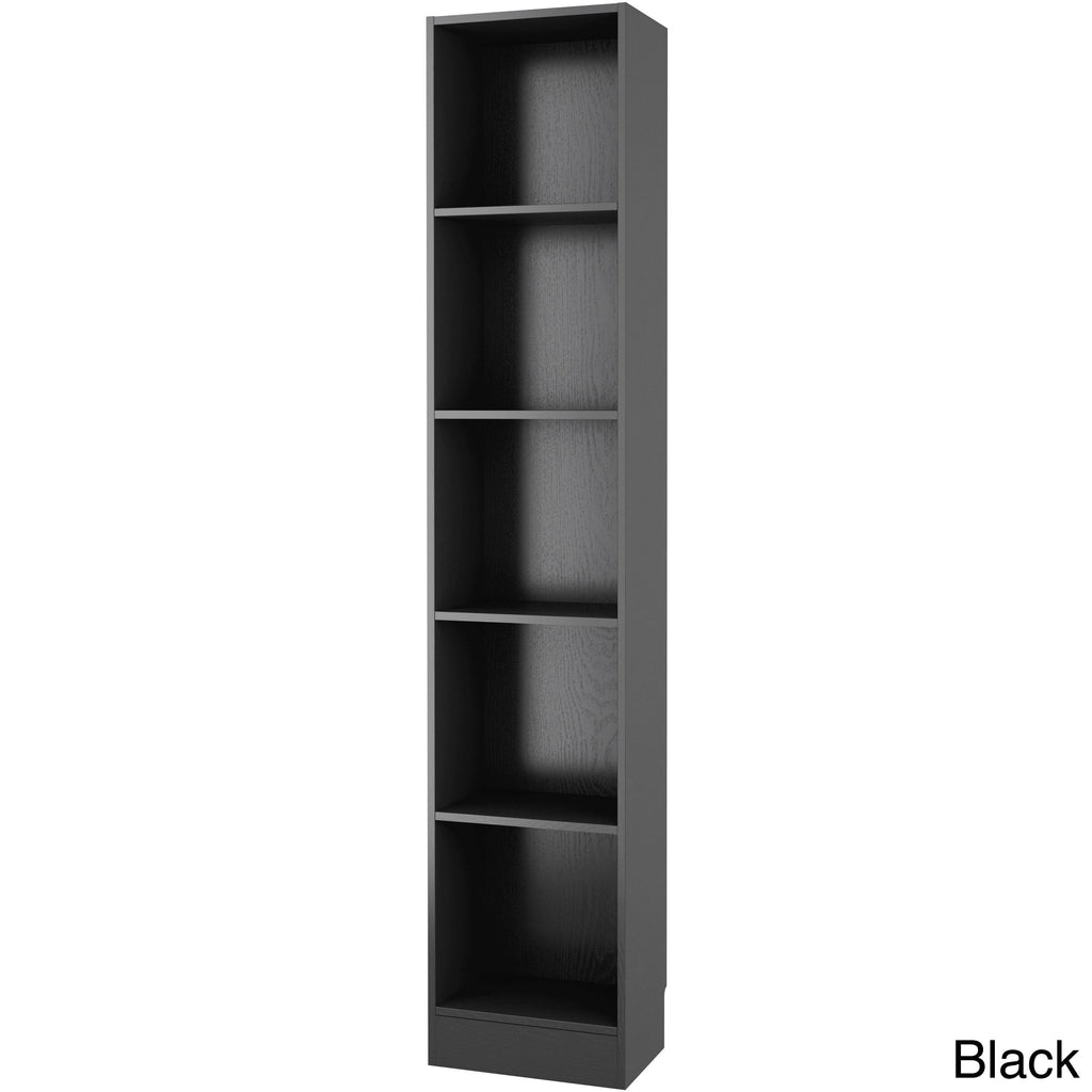 Porch & Den Kern Alethea Tall Narrow 5-Shelf Bookcase