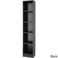 Porch & Den Kern Alethea Tall Narrow 5-Shelf Bookcase