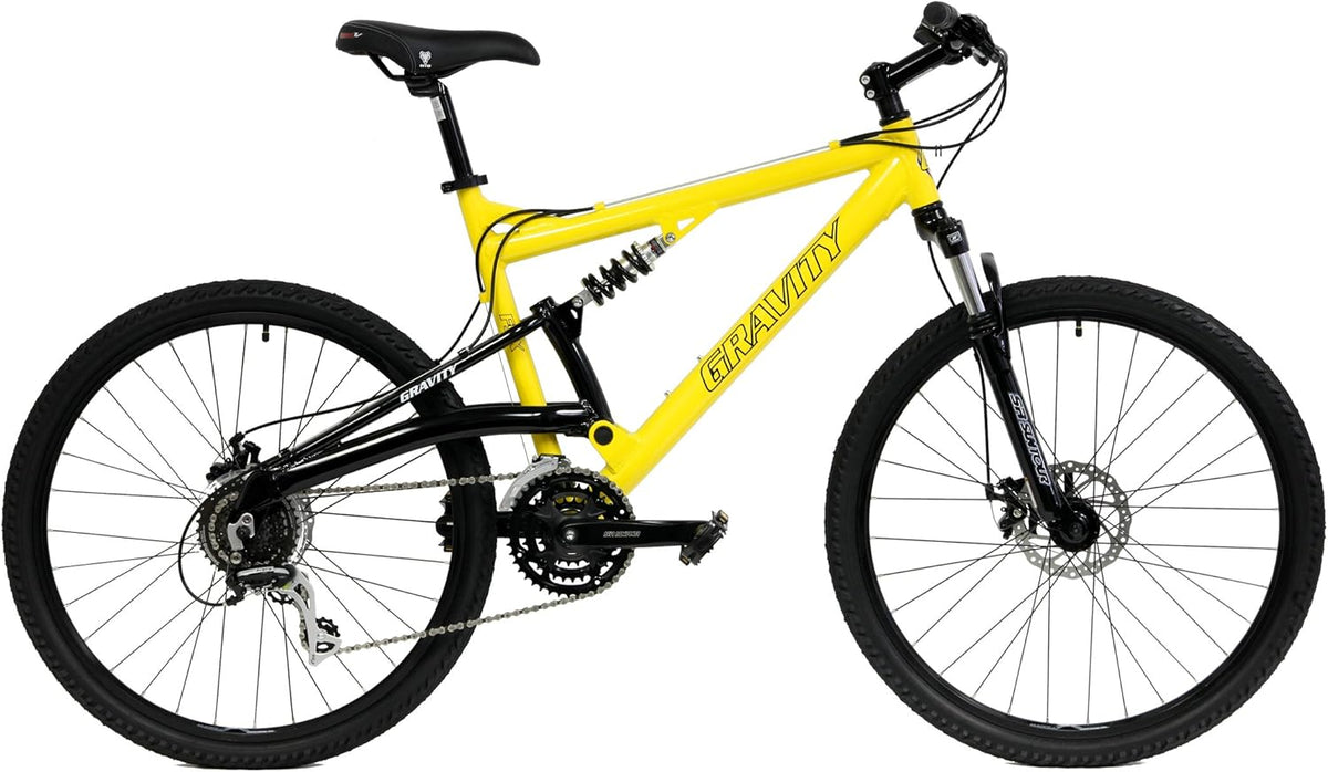 Dual Full Suspension Mountain Bike with Disc Brakes Aluminum Frame L635