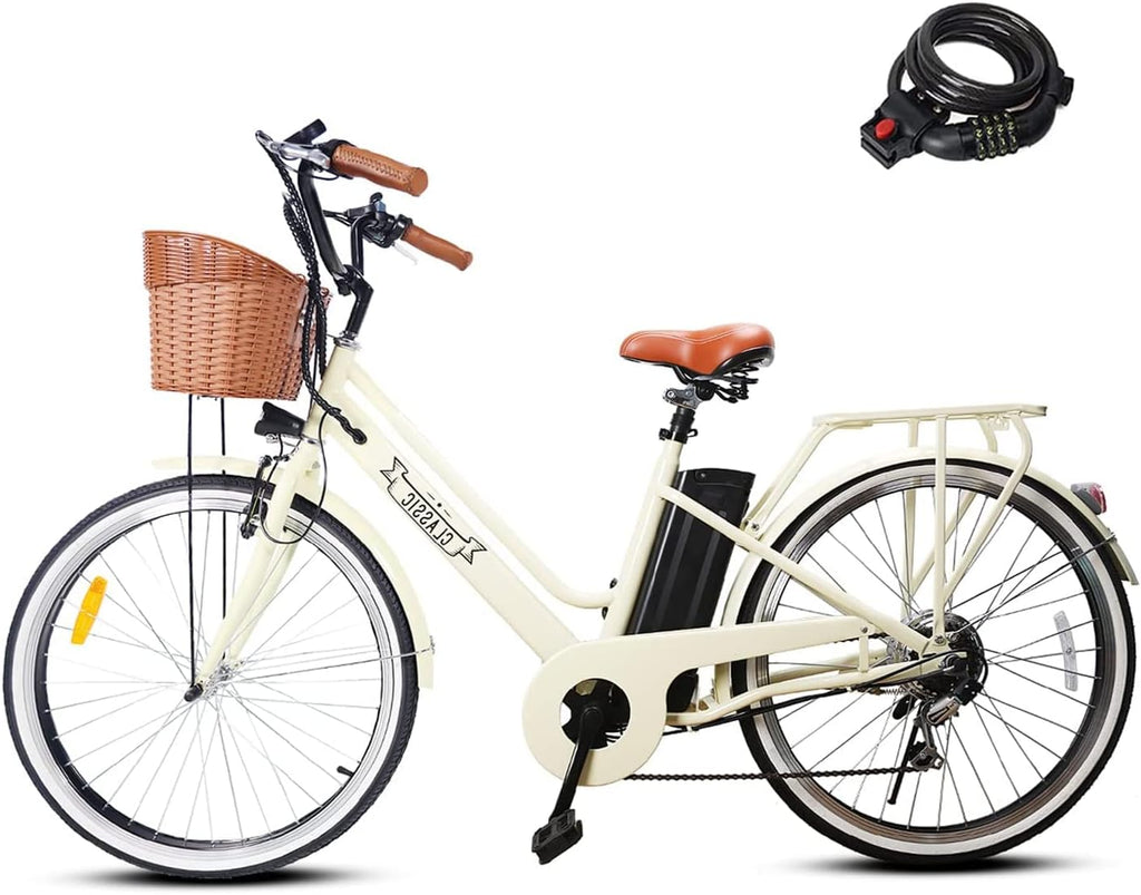 Electric Bike for Adult 350W 26" City Commuter Step Thru P77394