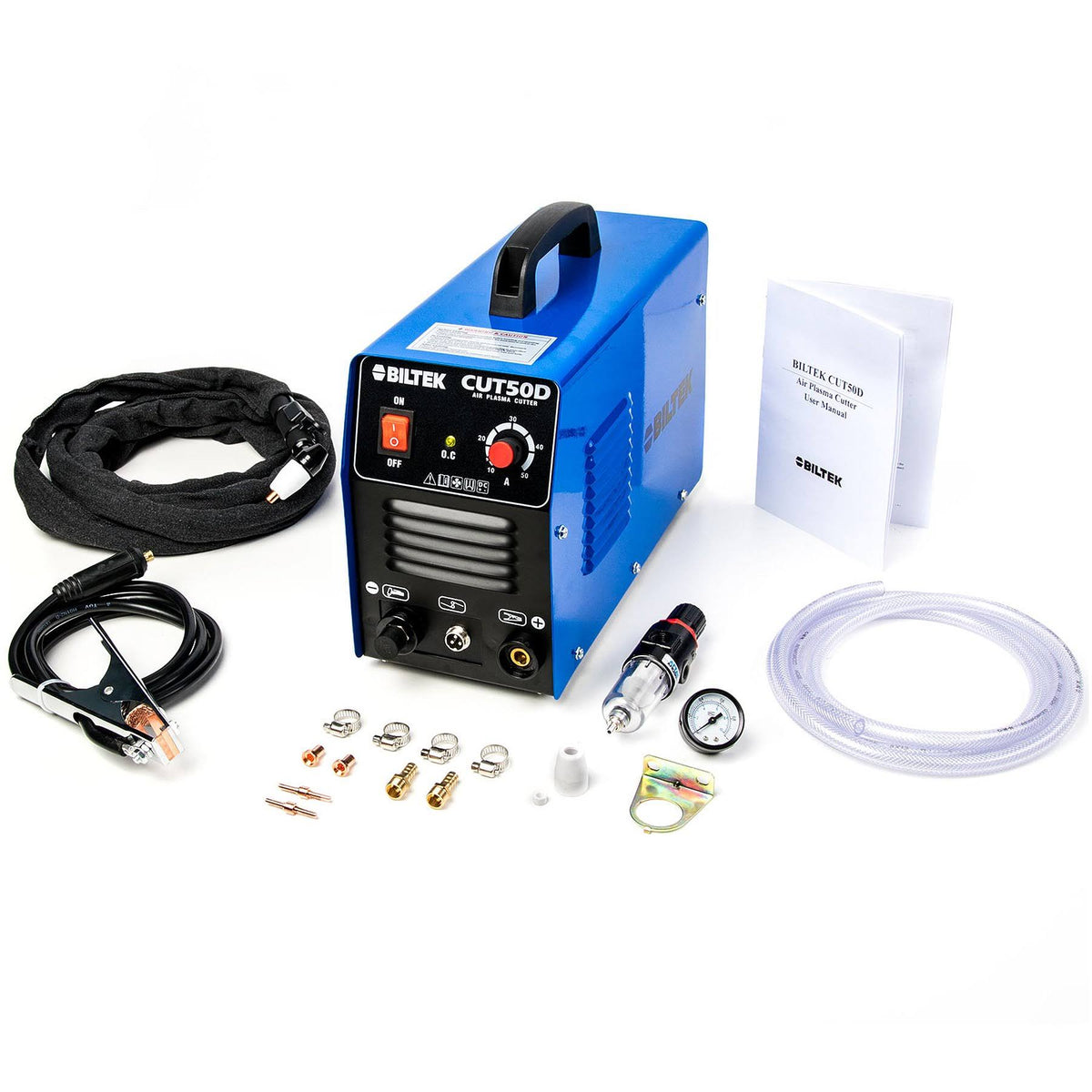 50Amp Air Plasma Cutter, 1/2 inch Cut, 110V/220V Dual Voltage L631