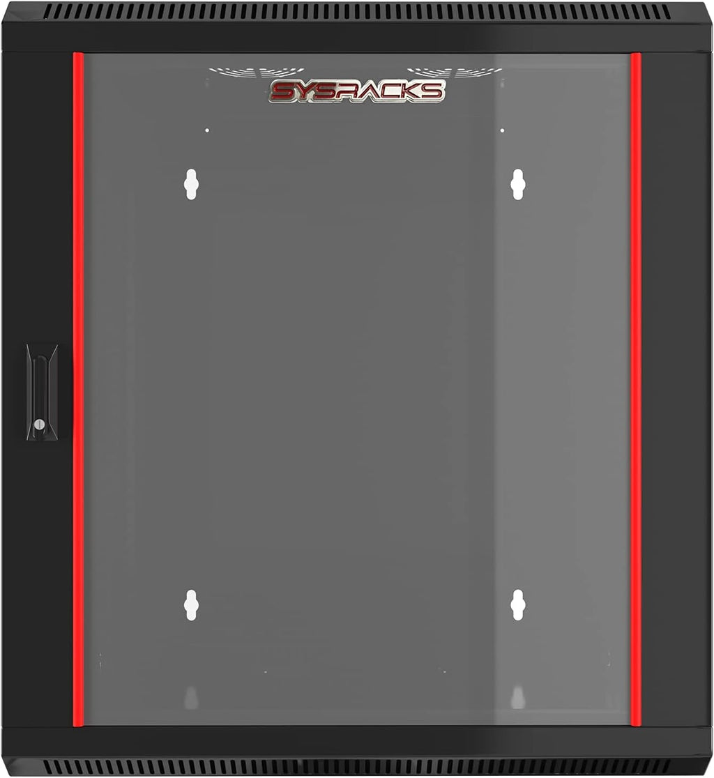 12U Wall Mount Server Rack Cabinet 24-Inch Depth Locking Network Enclosure F297